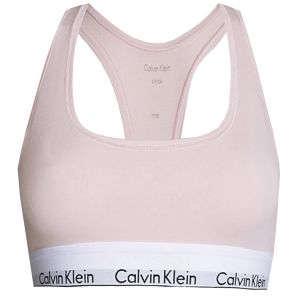 Calvin Klein - Bralette Cotton Stretch svetloružová - športová podprsenk