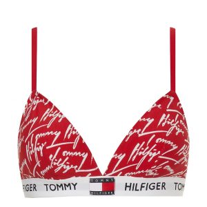 TOMMY HILFIGER - Tommy signature triangle podprsenka s jemnou výstužou a nastaviteľnými ramienkami - športová podprsenk