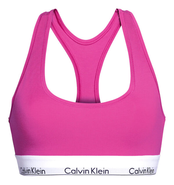 CALVIN KLEIN - Bralette Cotton Stretch purple - special limited edition - športová podprsenk