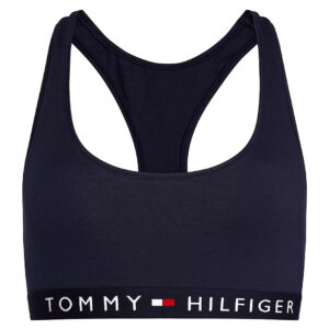 TOMMY HILFIGER - Tommy original cotton tmavomodrá braletka - športová podprsenk