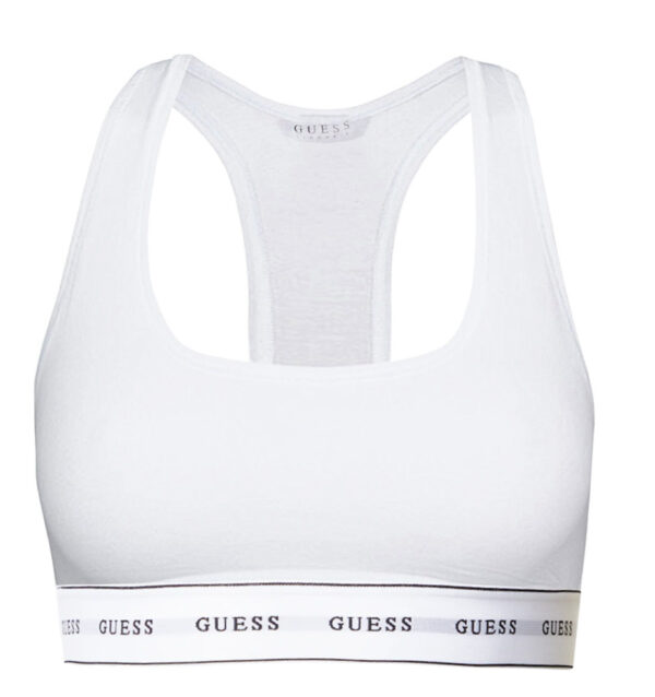 GUESS - biela braletka s logom GUESS - limitovaná edícia - športová podprsenk